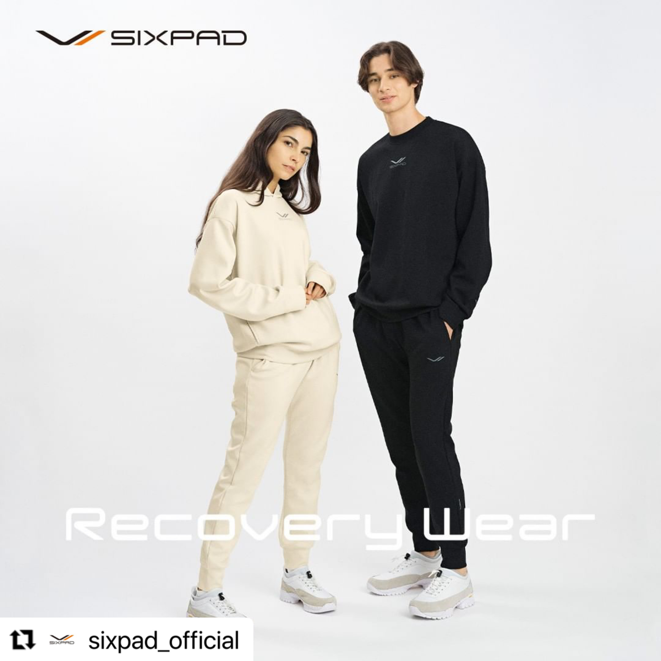 Jeremy Clodius and Manon P. are starring in the SIXPAD Recovery Wear advertisement