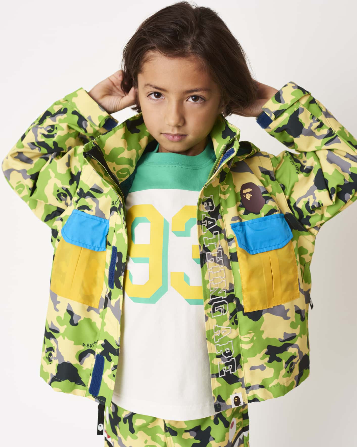 BAPE KIDSの2023SSLOOKにフリー・ウエイブのキッズモデルが出演！